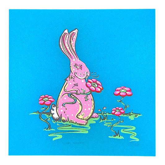 Chandler Condon "Bloom Wound (Blue Shimmer)" Print