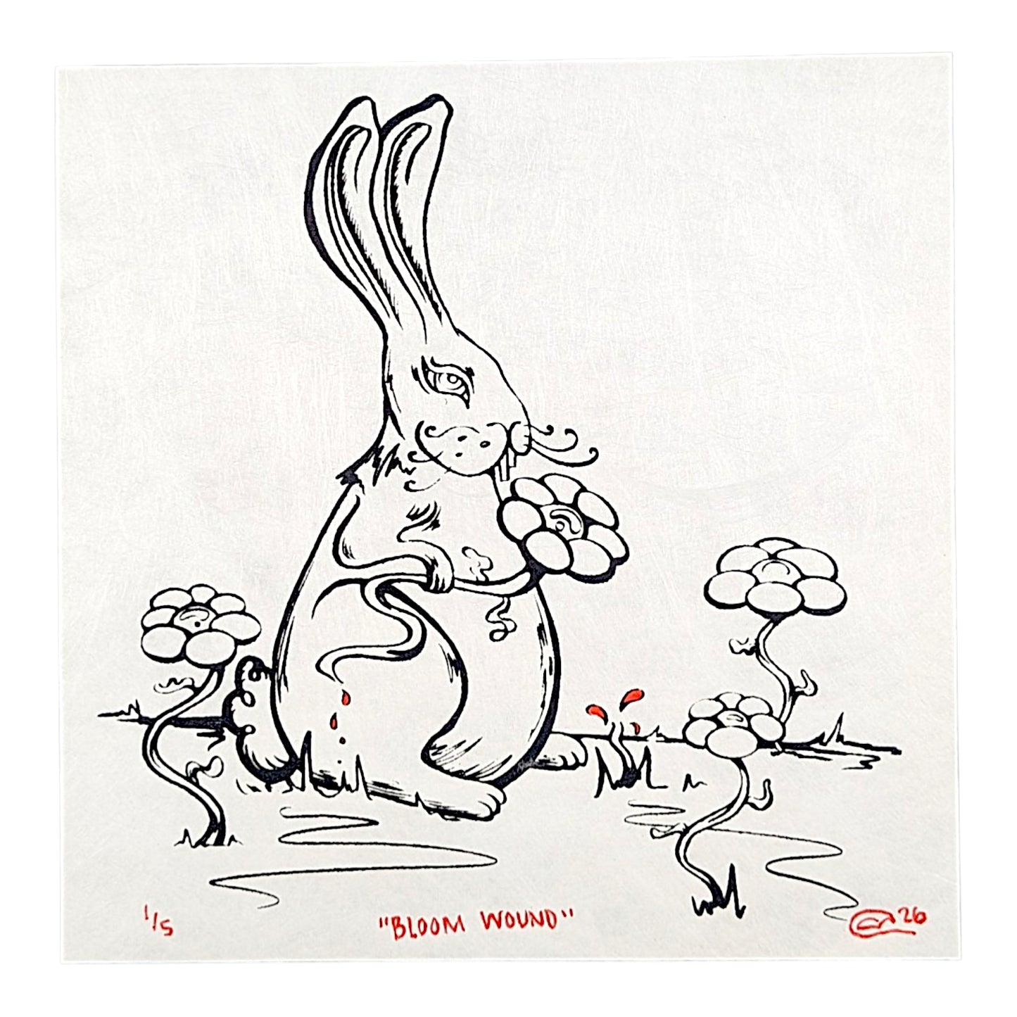 Chandler Condon "Bloom Wound (Red Blood)" Print
