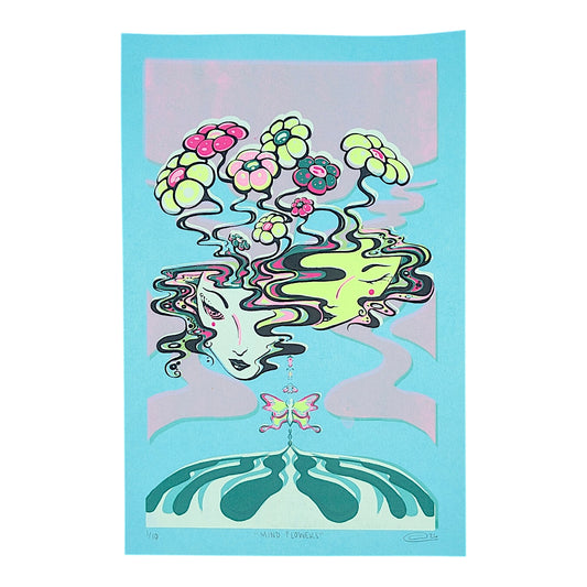 Chandler Condon "Mind Flowers (Turquoise)" Print