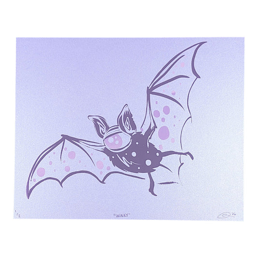 Chandler Condon "Winky (Light Purple Shimmer)" Print