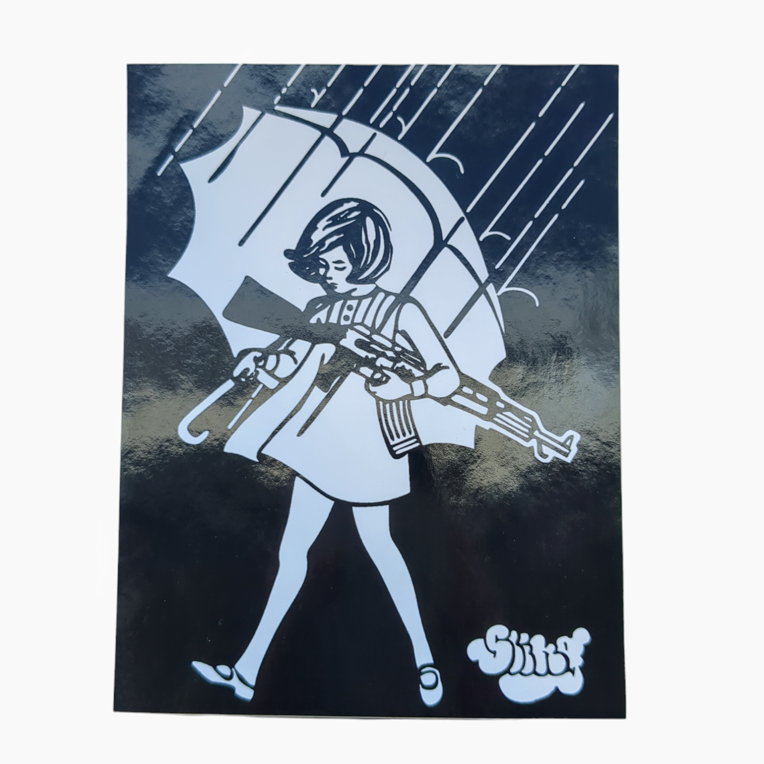Slinger Assault Girl Sticker  Includes (1) 5.5 x 4.25” vinyl sticker