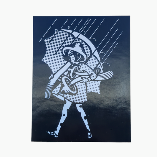 Slinger Mushroom Girl Sticker  Includes (1) 5.5 x 4.25” vinyl sticker