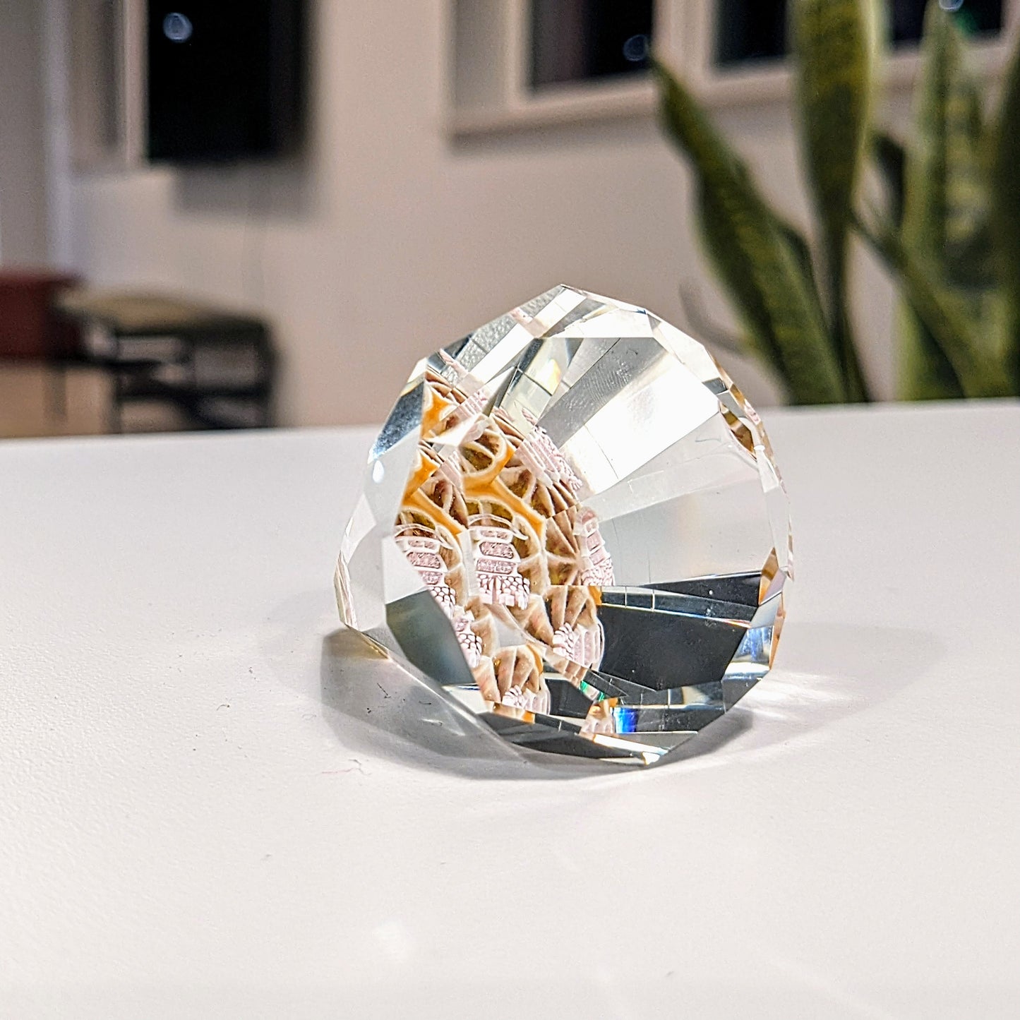 Sam Lyons x Piper Dan Citrus Asanoha Castle 2023 Faceted Borosilicate Glass Jewel