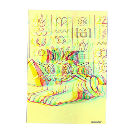 Aaron Brooks "Fluff-Meowth (Holographic)" Sticker