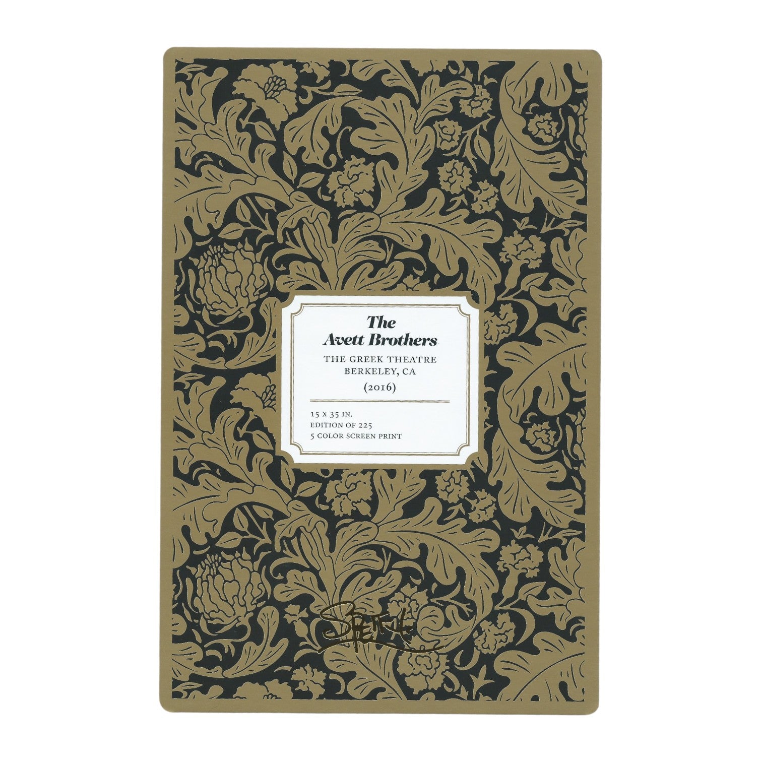 Chuck Sperry The Avett Brothers 2016 Art Card