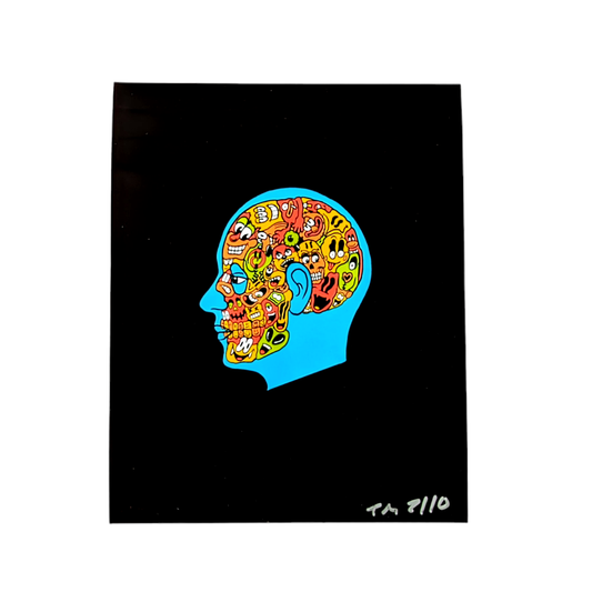 Trevy Metal In Head Spaces, 2024 Print 8 × 10 in Edition of 10  Hand Signed + Numbered by the artist