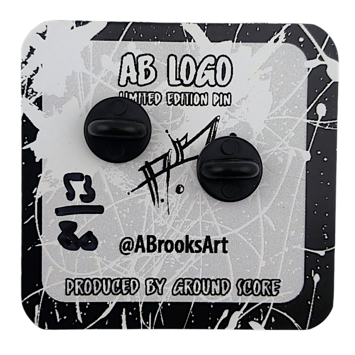 Aaron Brooks x Ground Score "AB Logo" Mini Pin - LE 80