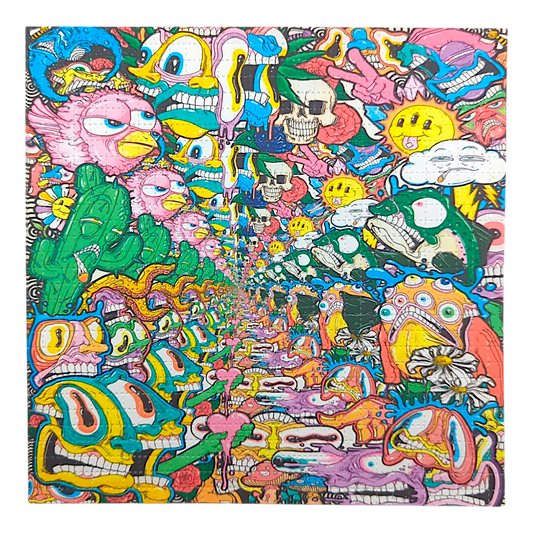 Aaron Brooks 
Experiment 419, 2025 
Archival Pigment Print on Perforated Blotter Paper 
7.5 x 7.5 in 
Edition of 200 

Hand signed + numbered by the artist. Perforated and published by Zane Kesey in Pleasant Hill, OR. 