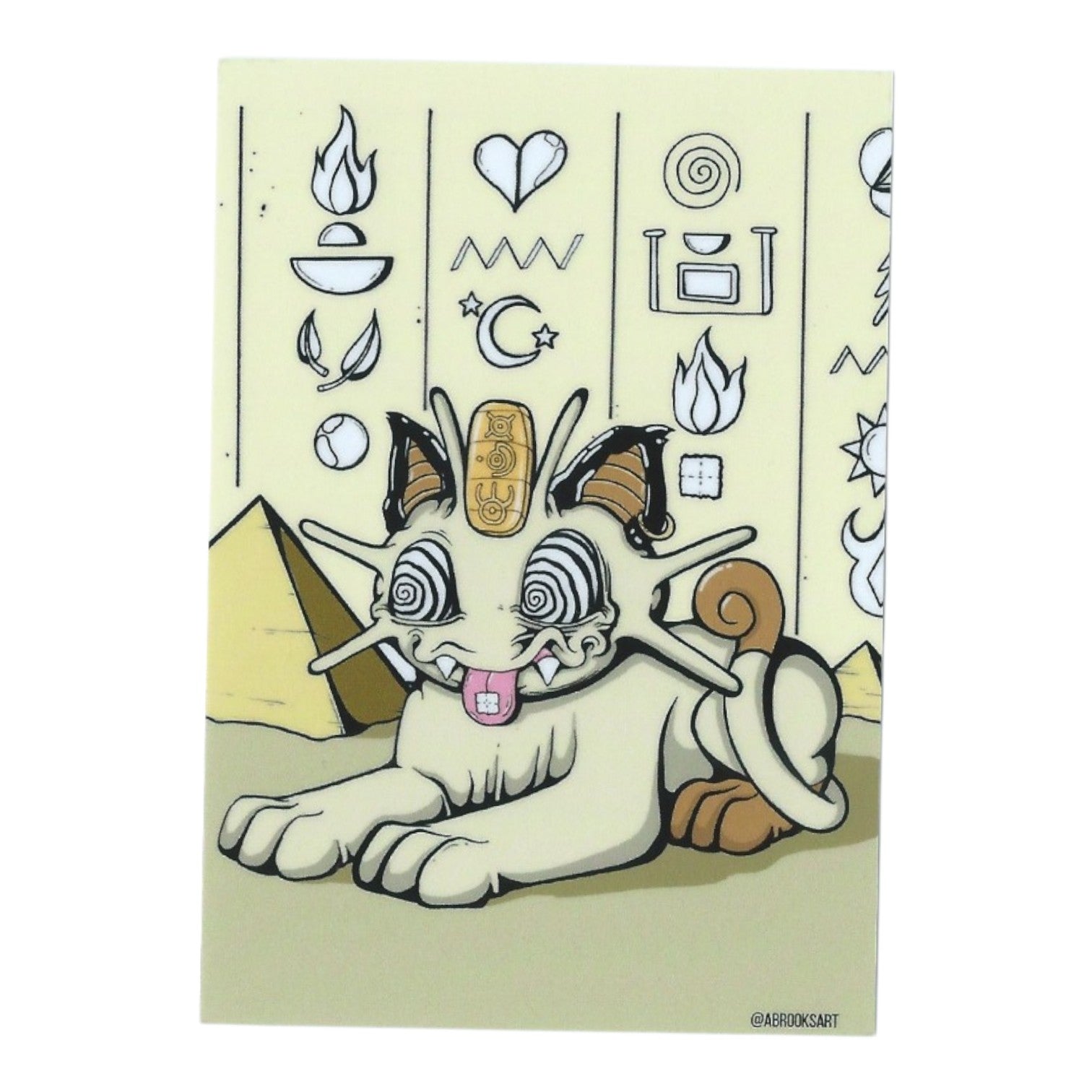 Aaron Brooks "Fluff-Meowth (Original Colorway)" Sticker