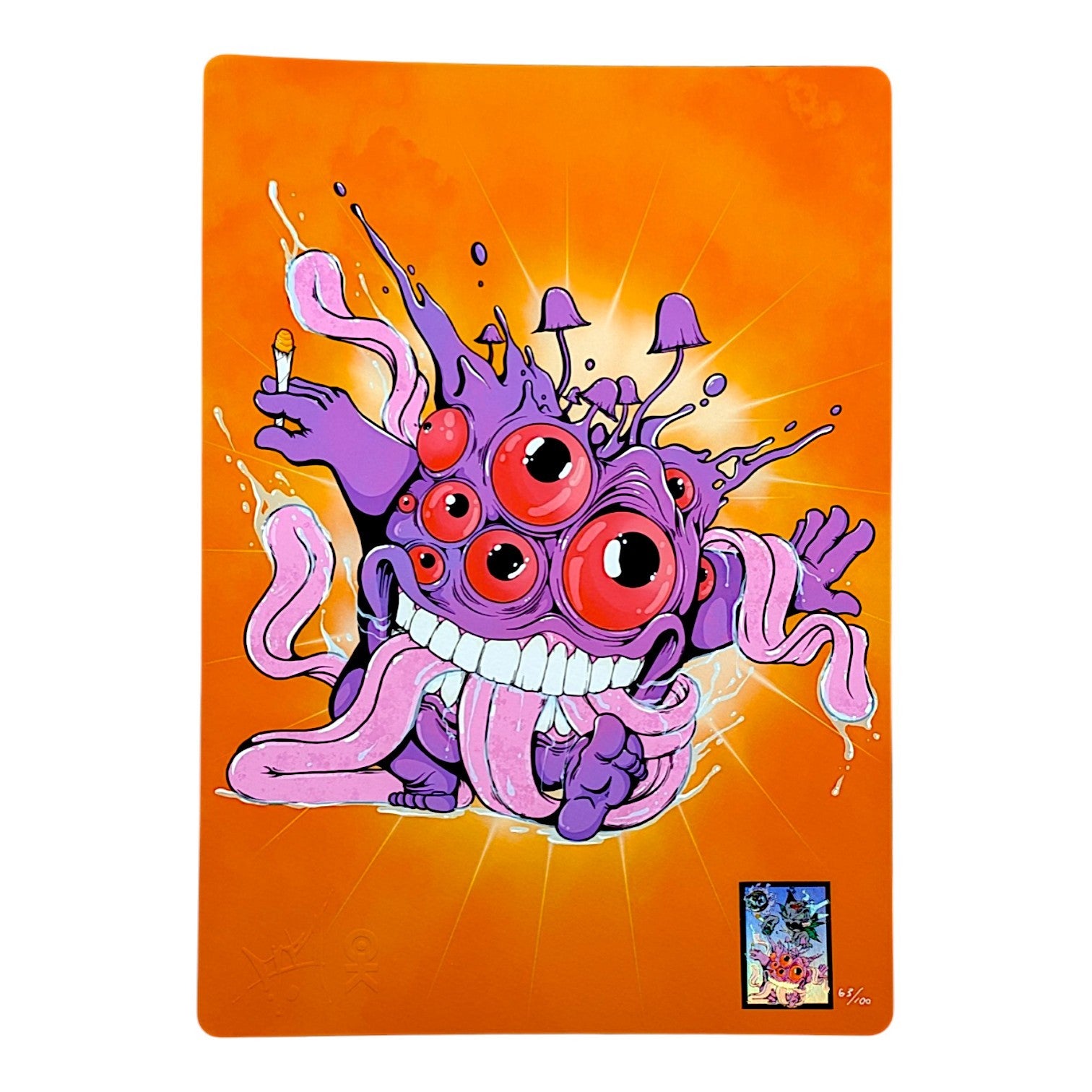 Aaron Brooks Gnar-Gnar, 2026 Giclee on Italian cotton cold press paper 9 x 12.5 in Edition of 100 Hand numbered in lower left corner. Accompanied by Certificate of Authenticity hand signed + numbered by the artist.