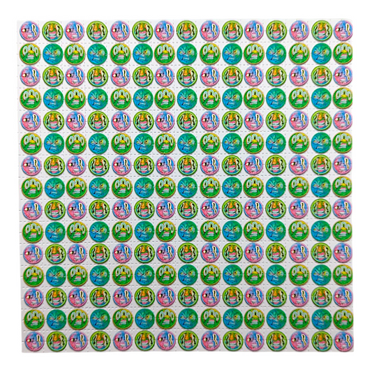 Aaron Brooks 
Head Stash, 2025
Archival Pigment Print on Perforated Blotter Paper
7.5 x 7.5 in
Edition of 200

Hand signed + numbered by the artist. Perforated and published by Zane Kesey in Pleasant Hill, OR.