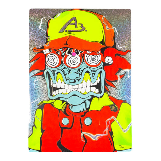Aaron Brooks "Trainer (Neon Static Storm)" Print