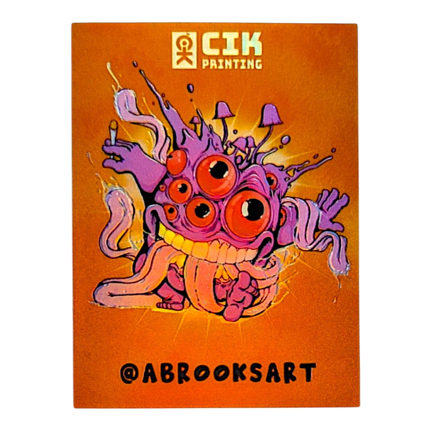 Aaron Brooks x CIK "Gnar -Gnar" Holographic Sticker