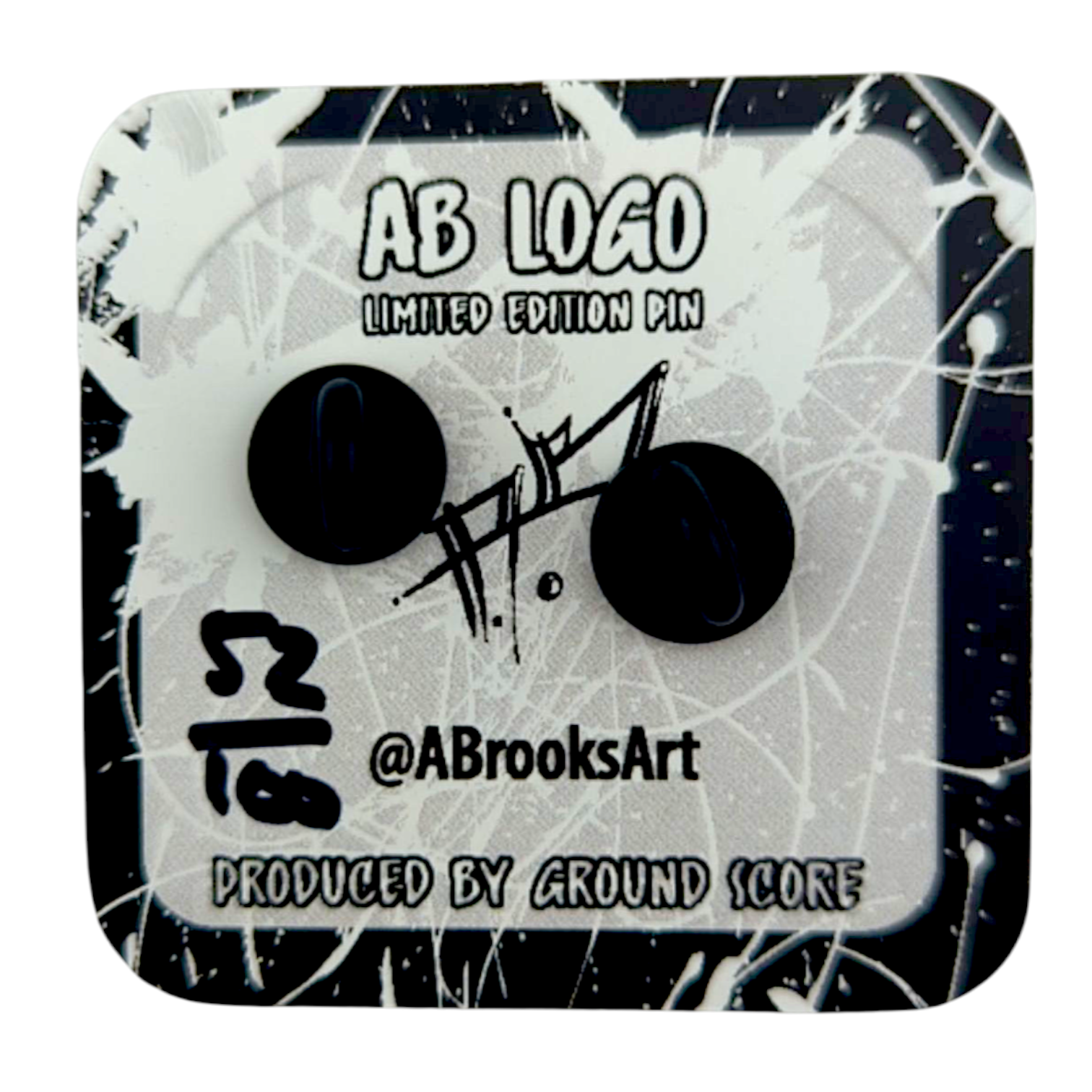 Aaron Brooks x Ground Score
AB Logo, 2025
Enamel pin
Approx. 1.25 x .5 in
Edition of 100