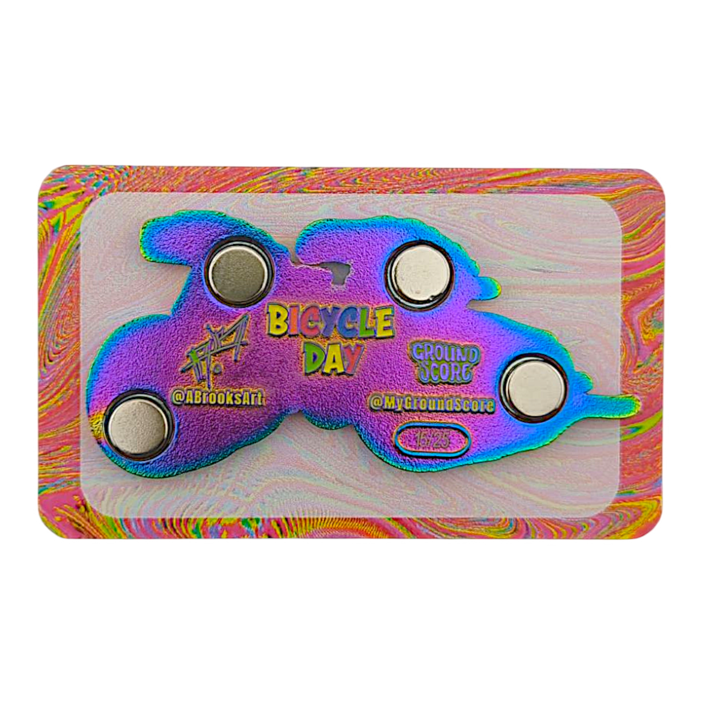 Aaron Brooks x Ground Score "Bike Day" Magnet - LE 25