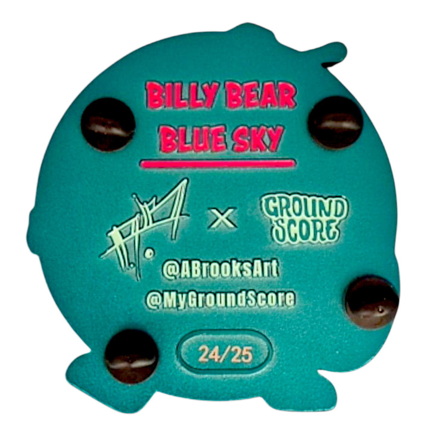Aaron Brooks x Ground Score "Billy Bear" Pin - LE 25