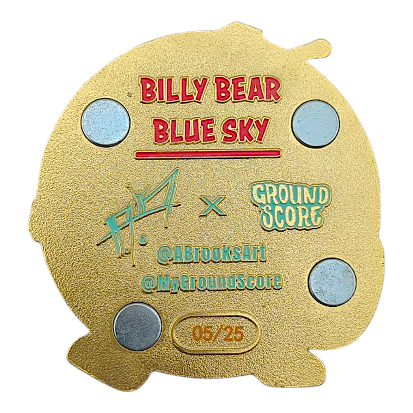Aaron Brooks x Ground Score "Billy Bear" Magnet - Green
