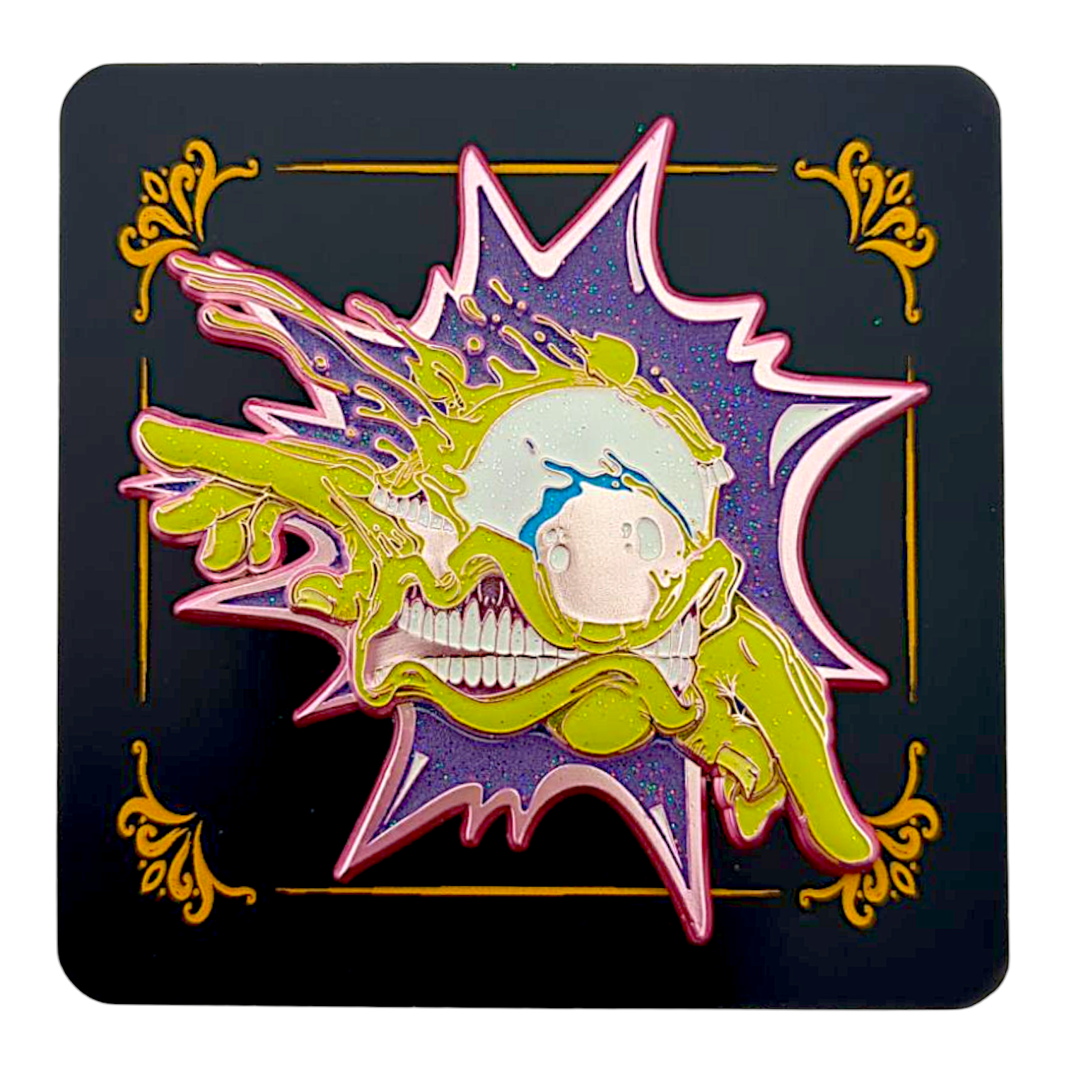 Aaron Brooks x Ground Score 
Cyclops Rocks V, 2025 
3D Enamel pin 
Approx. 3 x 3 in 
Edition of 60 