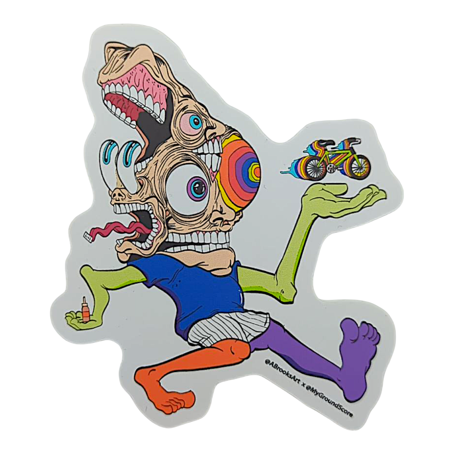 Aaron Brooks x Ground Score Bike Day Sticker