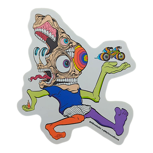 Aaron Brooks x Ground Score Bike Day Sticker