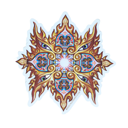 Alex Grey Buddha Embryo Sticker