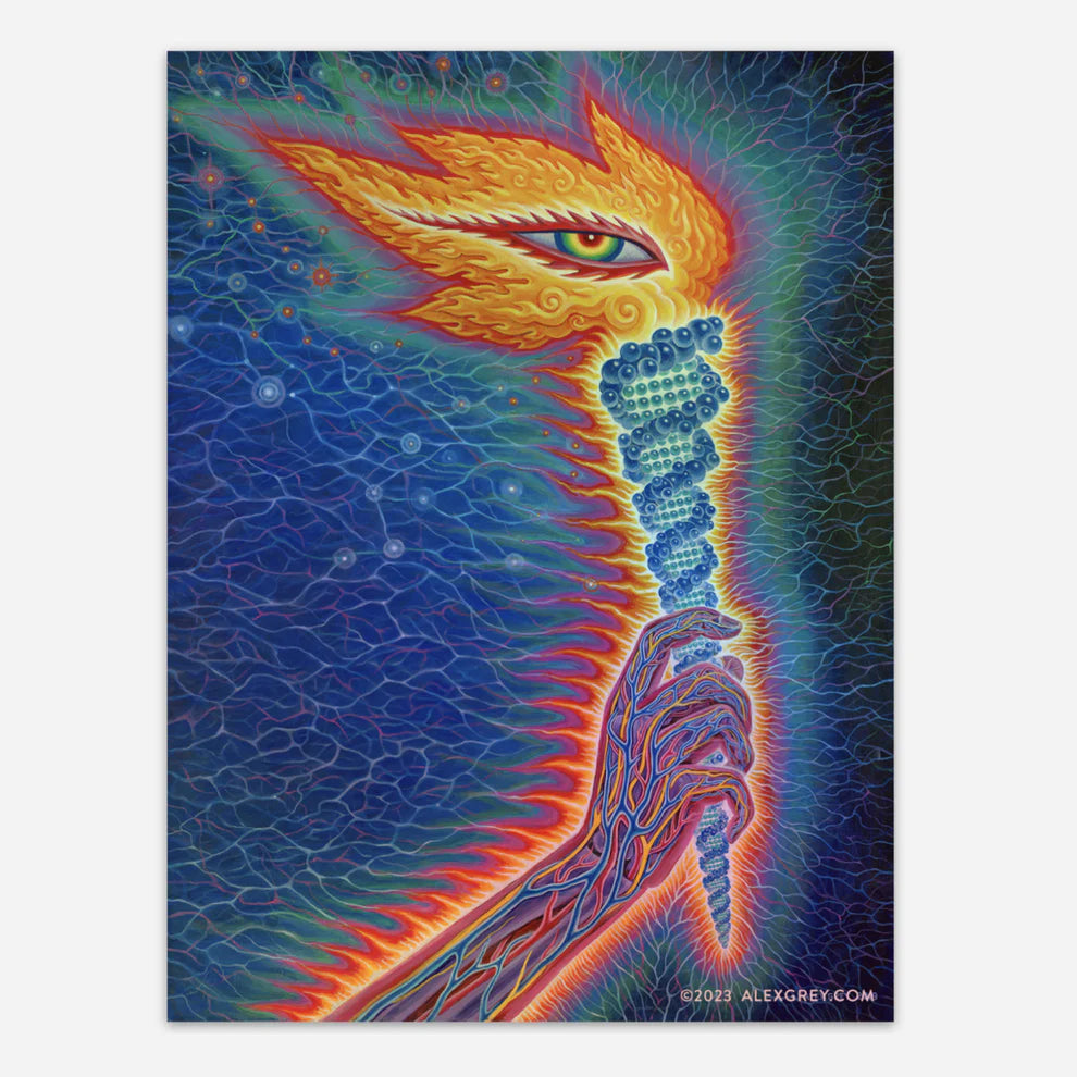 Alex Grey The Torch Holographic Sticker