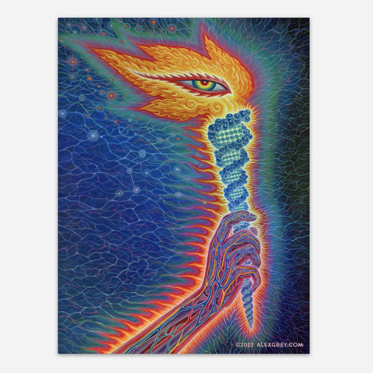 Alex Grey The Torch Holographic Sticker