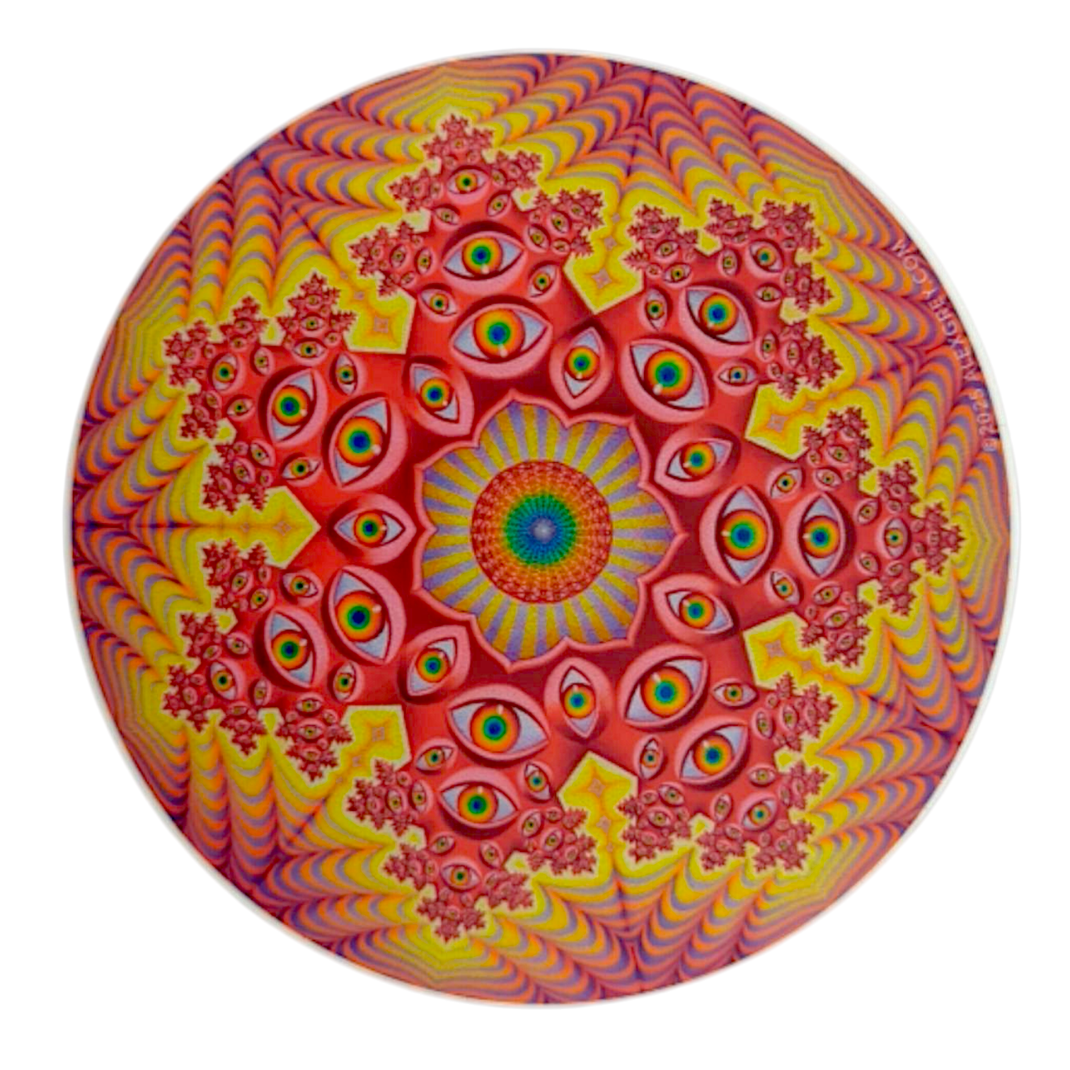 Alex Grey Vision Crystal Tondo Sticker