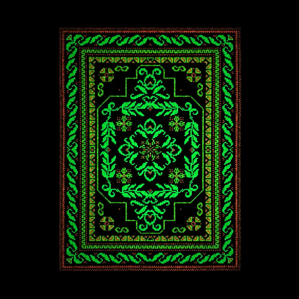 Beach Blast III Bitrug, 2026 UV & Glow Screen Print on Moodmat 8.25 x 11 in Edition of 222