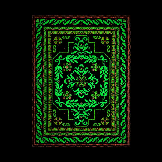 Beach Blast III Bitrug, 2026 UV & Glow Screen Print on Moodmat 8.25 x 11 in Edition of 222