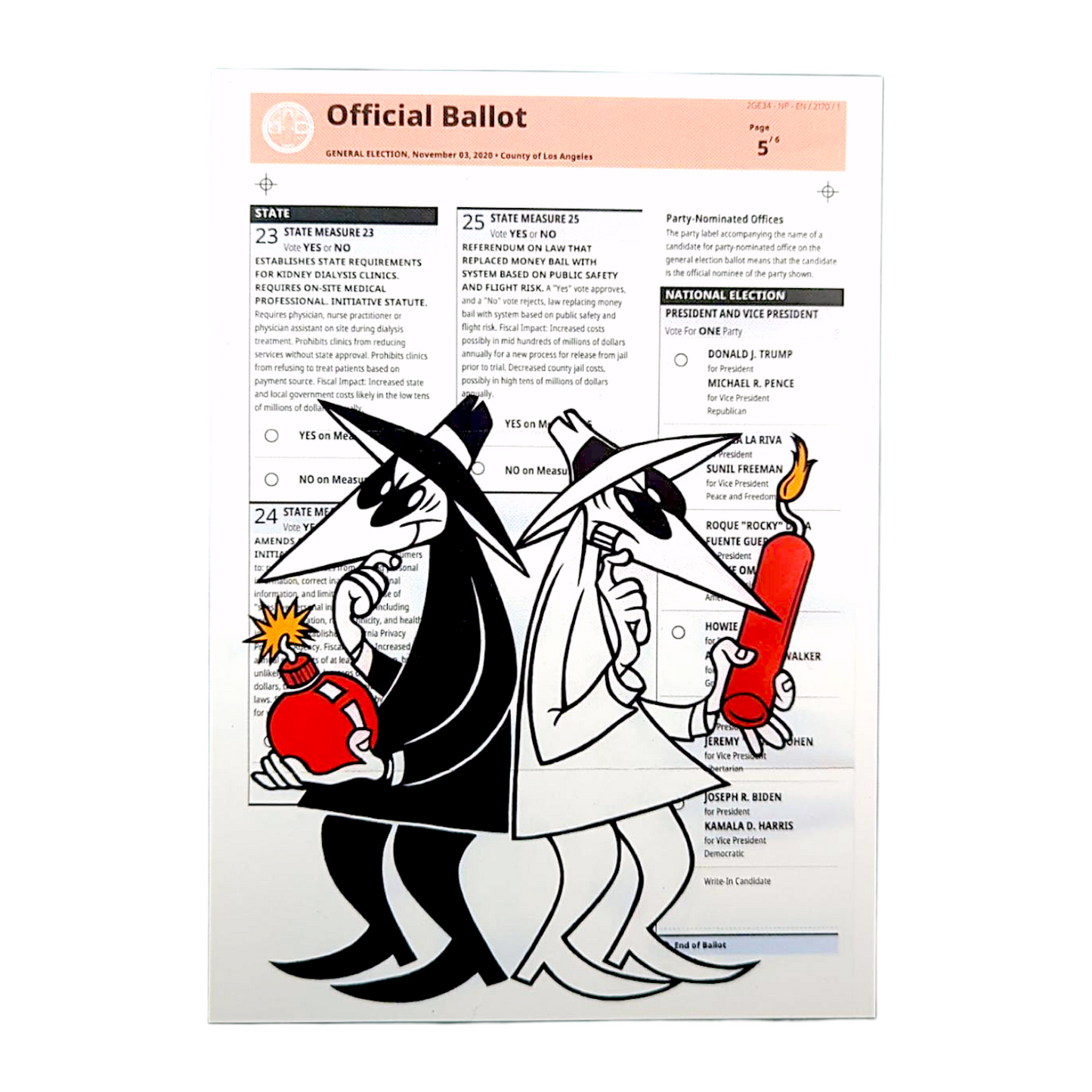 Ben Frost "Spy vs. Spy" Postcard