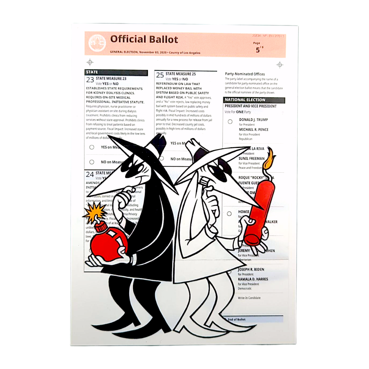 Ben Frost "Spy vs. Spy" Postcard