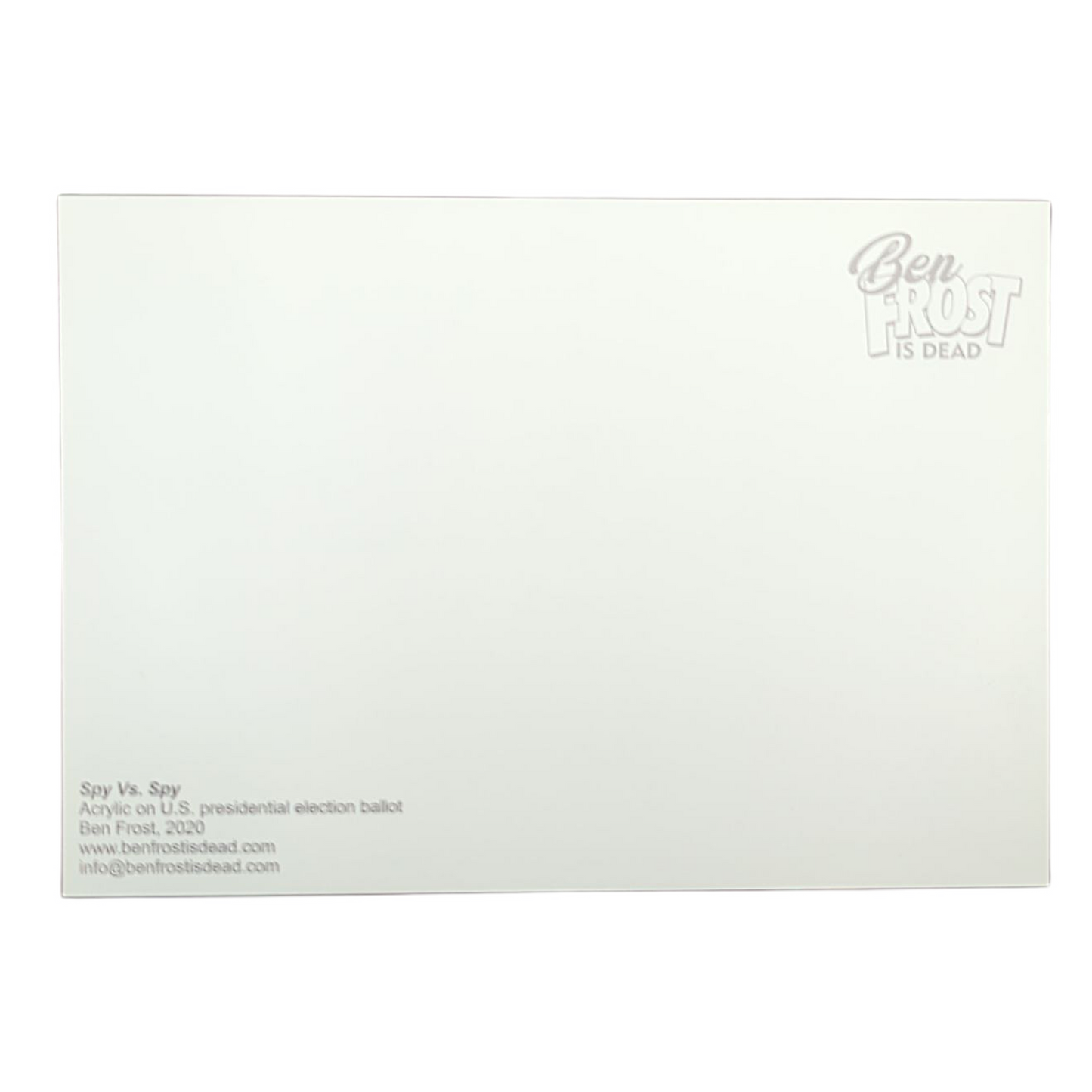 Ben Frost "Spy vs. Spy" Postcard