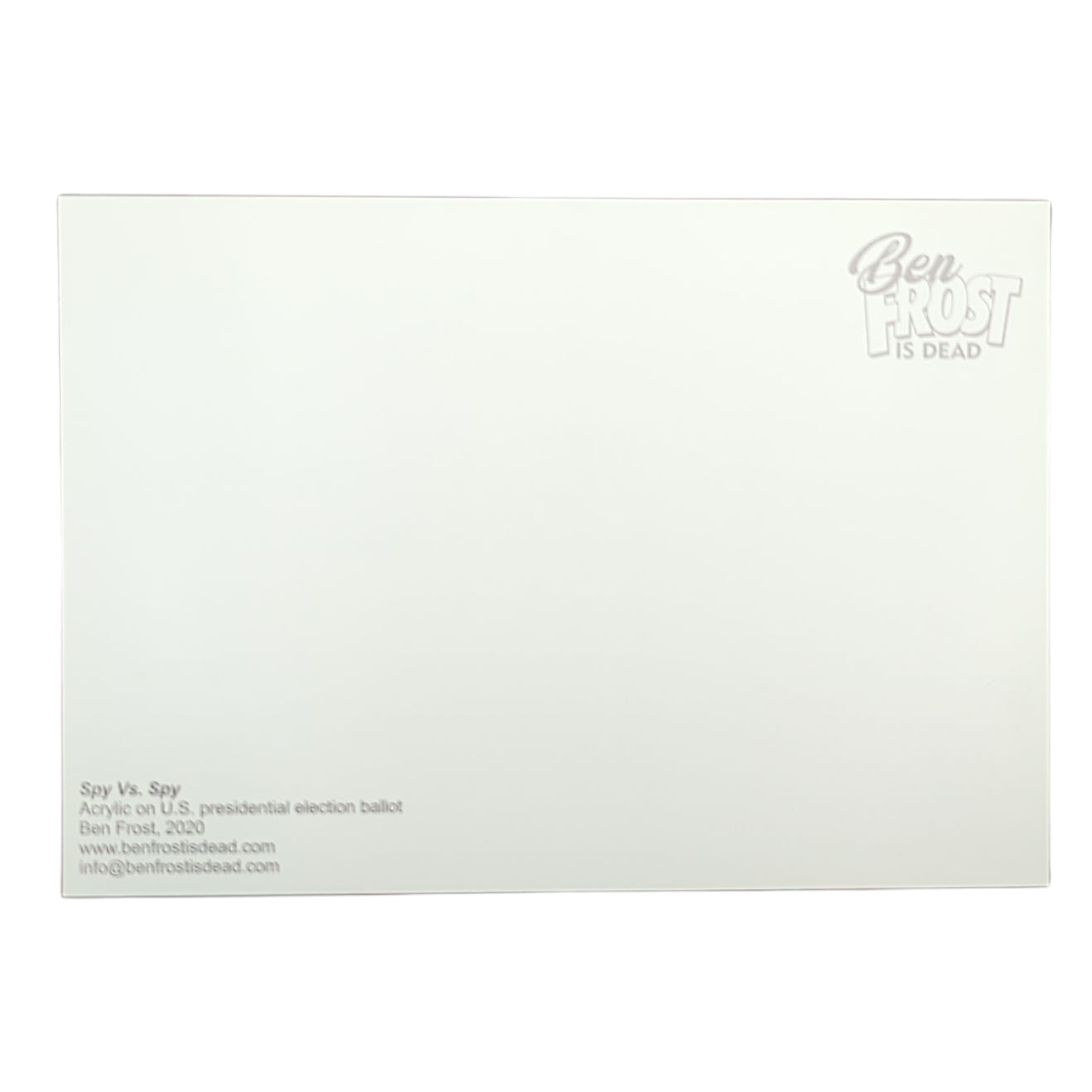 Ben Frost "Spy vs. Spy" Postcard