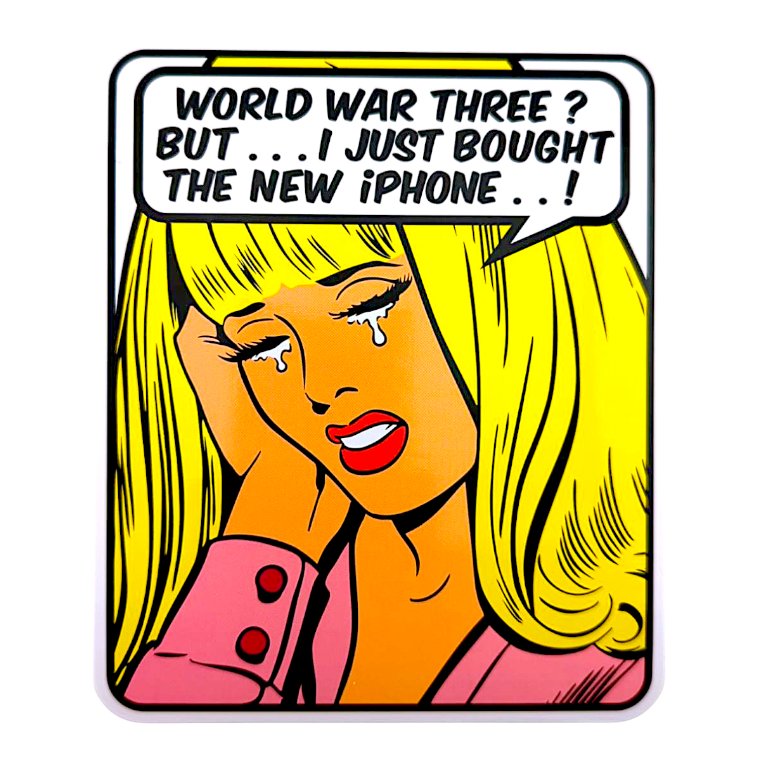 Ben Frost Rfb Ben Frost World War 3? Sticker – Decadent Art Gallery