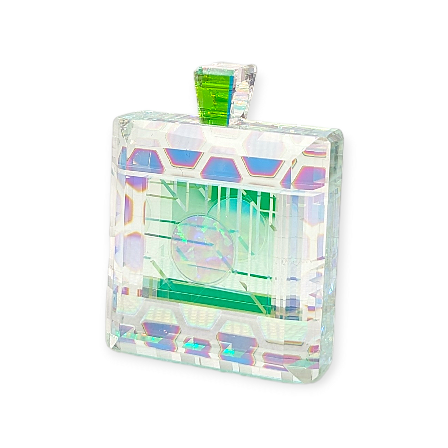 Boro Barto Dichroic Glass Square Pendant