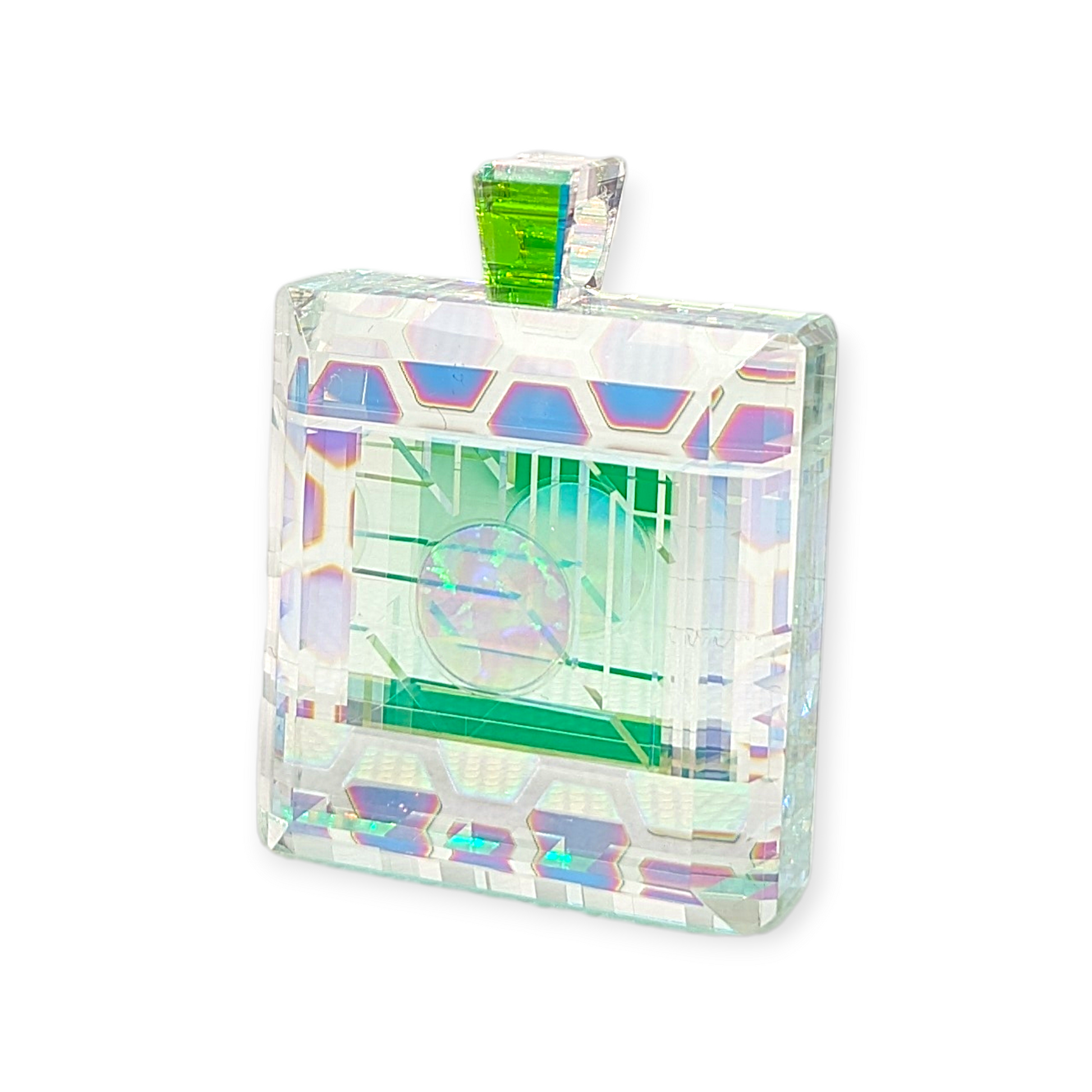 Boro Barto Dichroic Glass Square Pendant