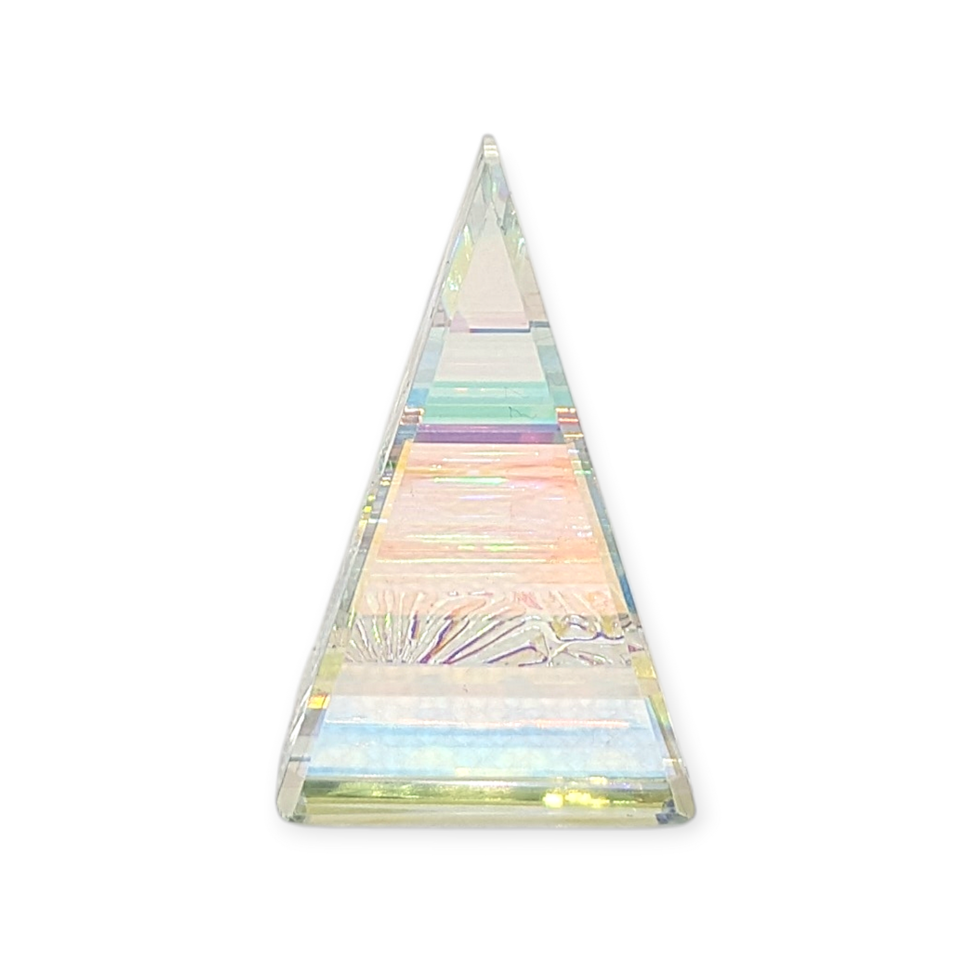Boro Barto Dichroic Glass Triangle Pendant