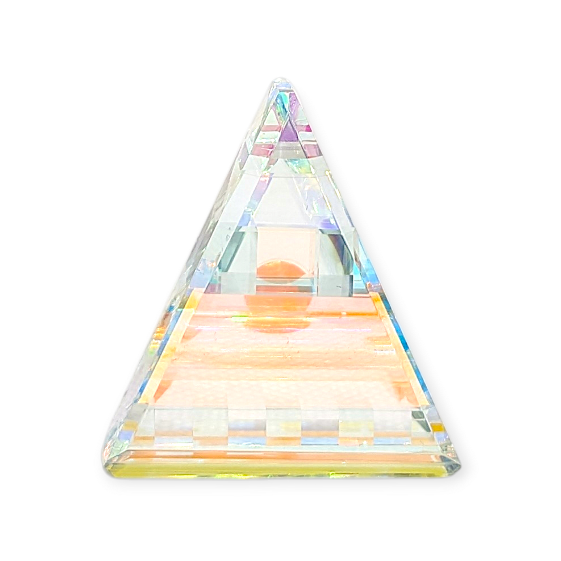 Boro Barto Dichroic Glass Triangle Pendant