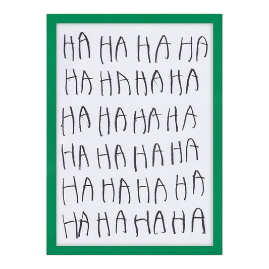 CB Hoyo 
Ha Ha Ha Ha Ha Ha Ha Ha Ha Ha Ha Ha Ha Ha Ha Ha, 2024 
Color pencils on 80gr Paper 
8.27 x 11.69 in | 21 x 29.7 cm 

Unique piece. Hand signed + dated by the artist on verso. Accompanied by original proof of purchase.