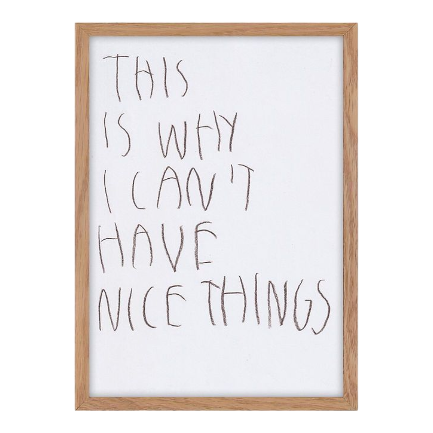 CB Hoyo 
This Why We Can’t Have Nice Things, 2024 
Color pencils on 80gr Paper 
8.27 x 11.69 in | 21 x 29.7 cm 

Unique piece. Hand signed + dated by the artist on verso. Accompanied by original proof of purchase. 