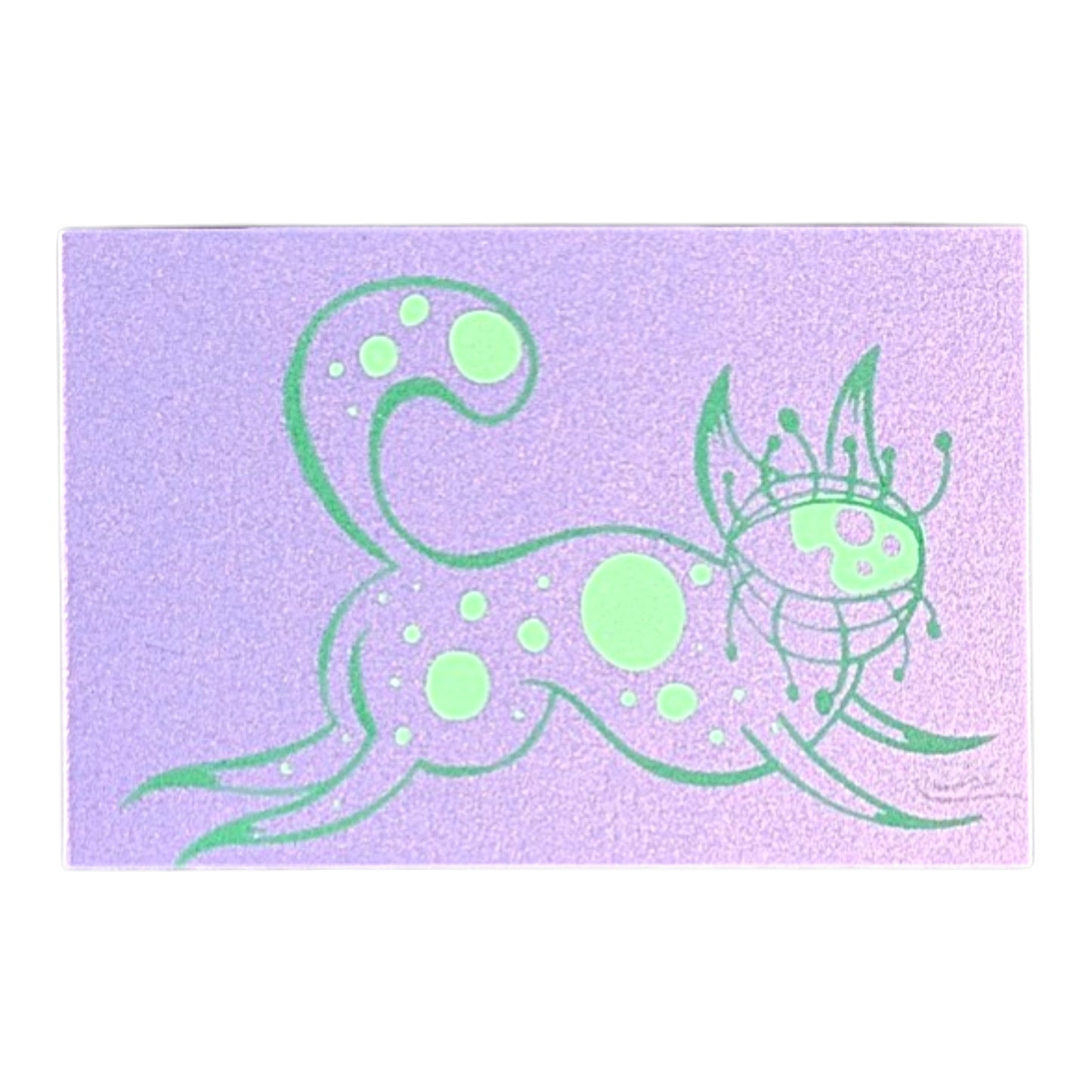 Chandler Condon "Cyclops Kitty (Purple Shimmer)" Micro Print