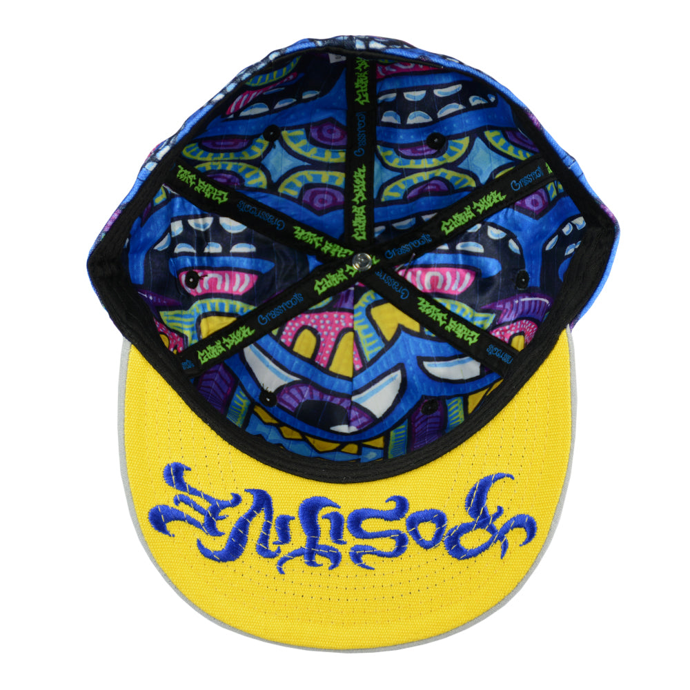 Chris Dyer Harmoneyes Blue Pattern Fitted Hat
- 420 Made
- Secret Stash Pocket on the interior
- Custom Positive Embroidered Underbrim