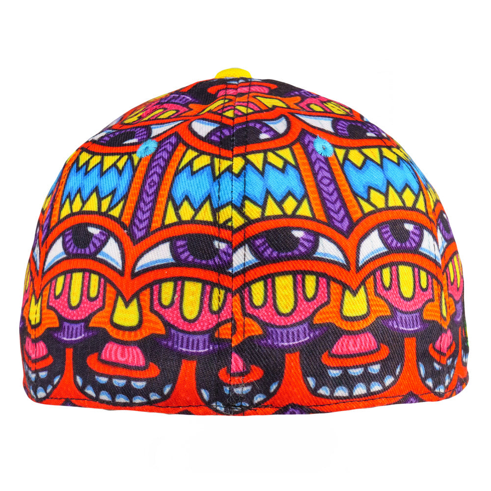 Chris Dyer x Grassroots Harmoneyes Red Pattern Fitted Hat
- Sublimated Side & Rear Panels
- Screen-Printed Front Panel
- Embroidered Artwork
- Fine Hemp Brim
- Canvas Underbrim
- Satin Lining
- Interior Stash Pocket
- Limited Edition of 210