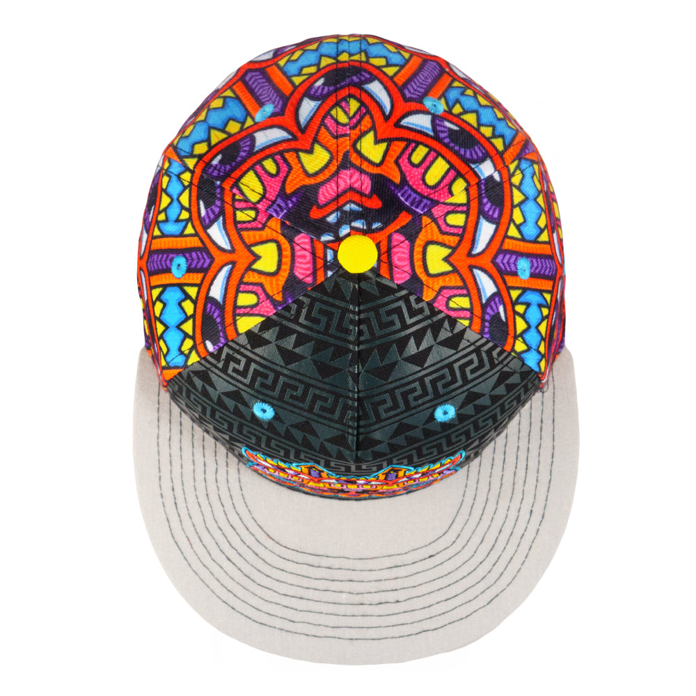 Chris Dyer x Grassroots Harmoneyes Red Pattern Fitted Hat
- Sublimated Side & Rear Panels
- Screen-Printed Front Panel
- Embroidered Artwork
- Fine Hemp Brim
- Canvas Underbrim
- Satin Lining
- Interior Stash Pocket
- Limited Edition of 210