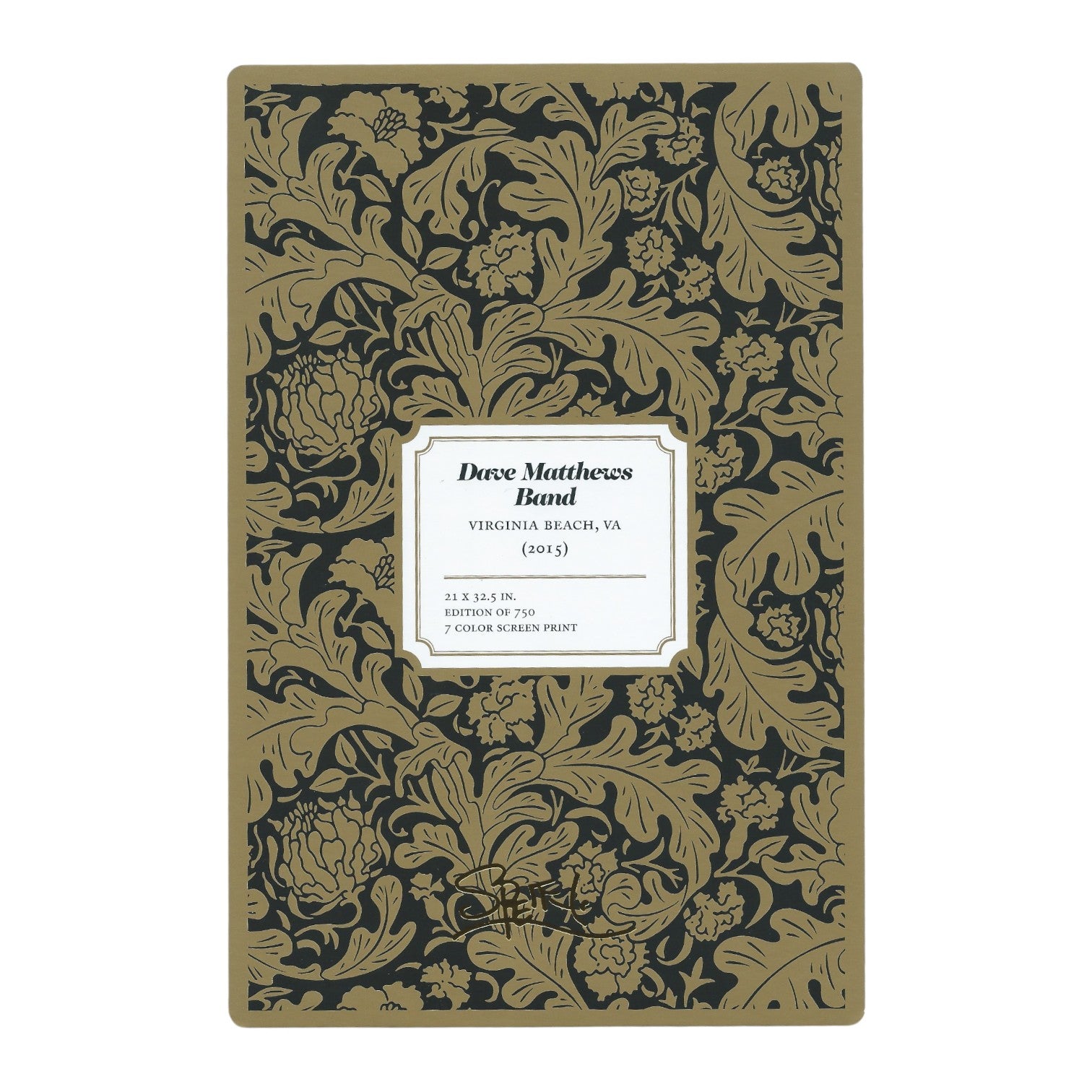 Chuck Sperry Dave Matthews Band 2015 Art Card