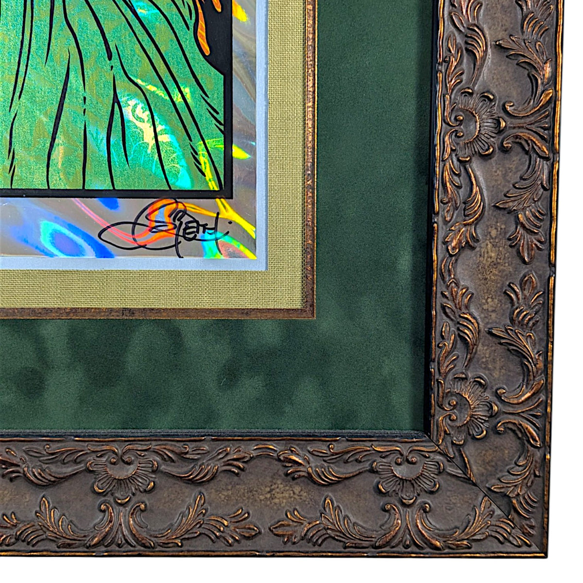 Chuck Sperry
Demeter (Lava Foil), 2017
Screen print on paper
42.5 x 32 x 1.25 in framed
Edition of 20

Hand signed + numbered by the artist. Custom framed by Firehouse 19 Studios.