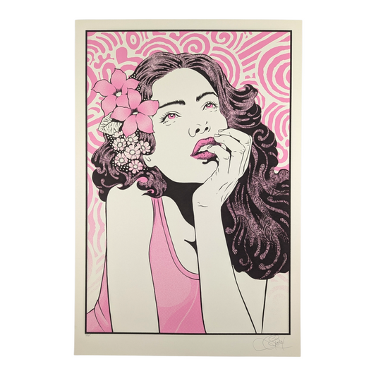 Chuck Sperry
Dreamer (Pink), 2019
2 color screen print on cream paper
21 x 31 in
Test Print

Hand Signed by the artist.