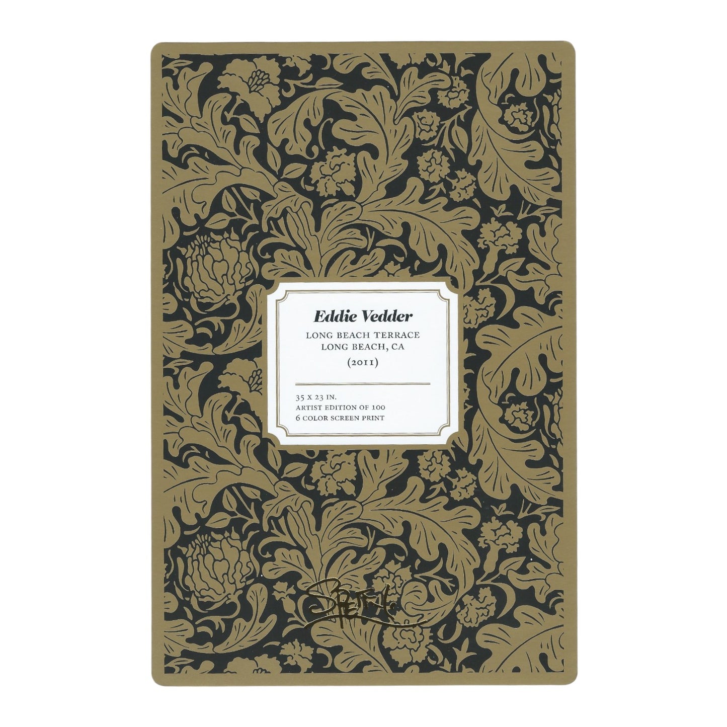 Chuck Sperry Eddie Vedder 2011 Art Card