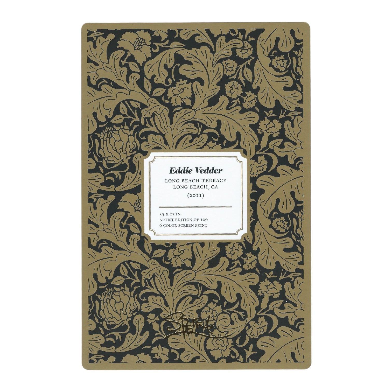 Chuck Sperry Eddie Vedder 2011 Art Card